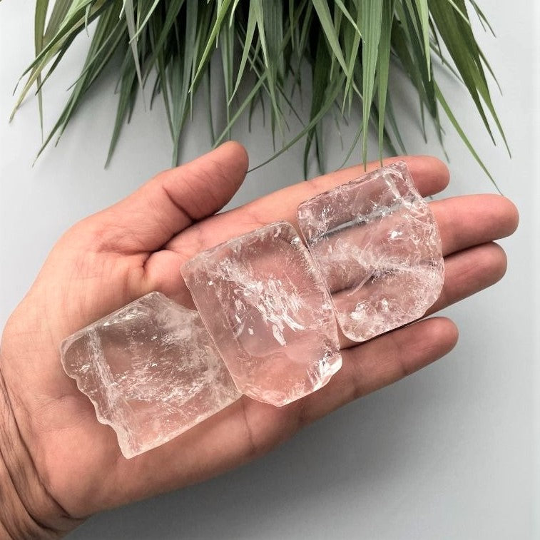 Polished Slabs - Clear Quartz - 500g(12-20)pc Polished Slabs - Clear Quartz - 500g(12-20)pc